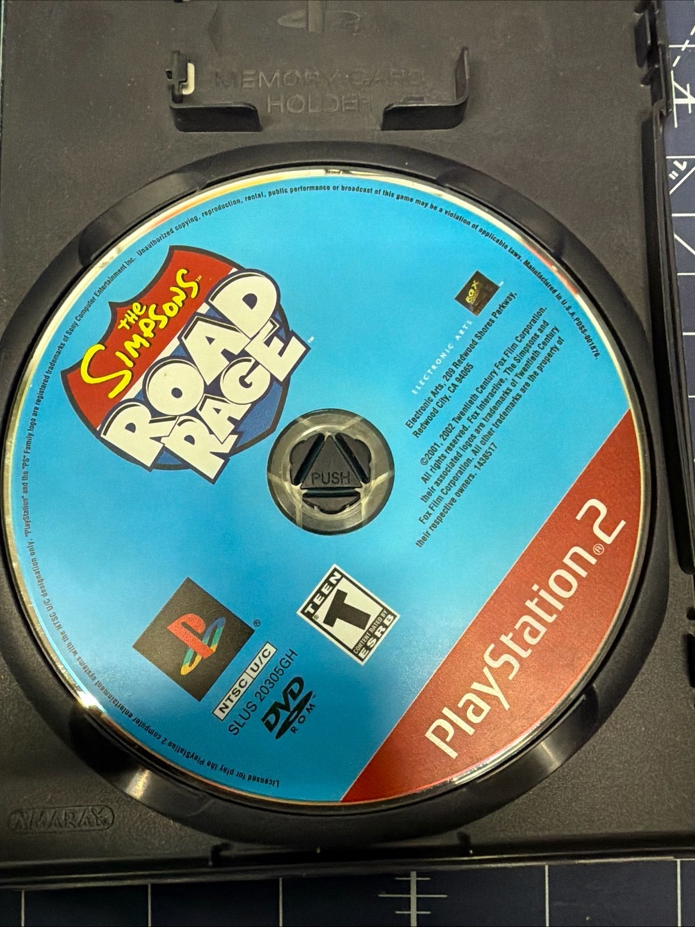 Sony The Simpsons: Road Rage - Blue & Red Cover (Greatest Hits) No Manual - Picture 4 of 5